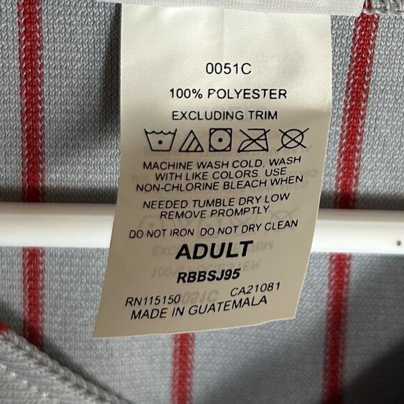 Rawlings NEW Pinstripe Baseball Sleeveless Jersey Vintage Men's Adult Medium NWT - Picture 6 of 10